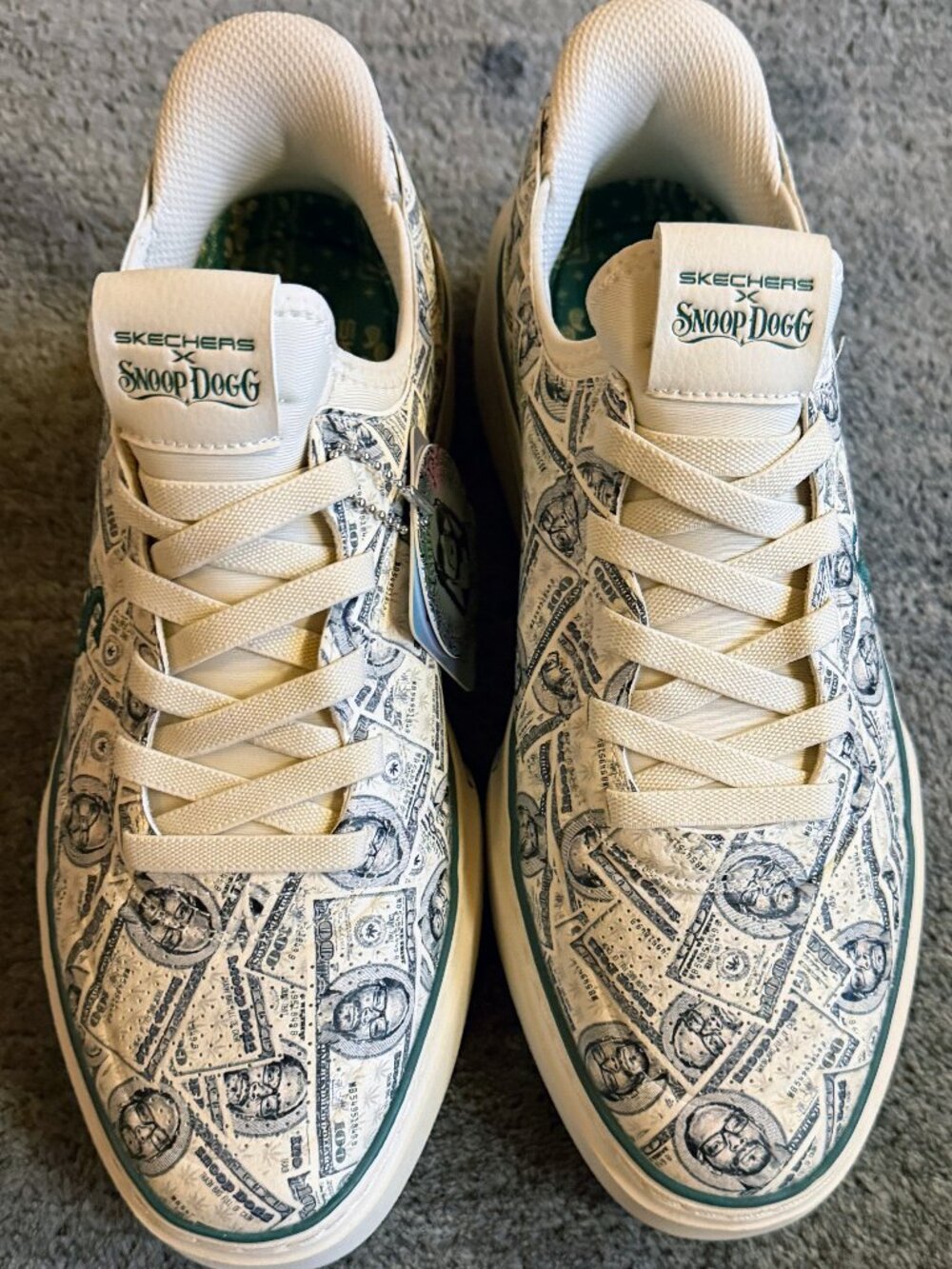 Skechers Snoop Dogg One Next Episode M Beige Lifestyle Sneakers Shoes Size 7.5